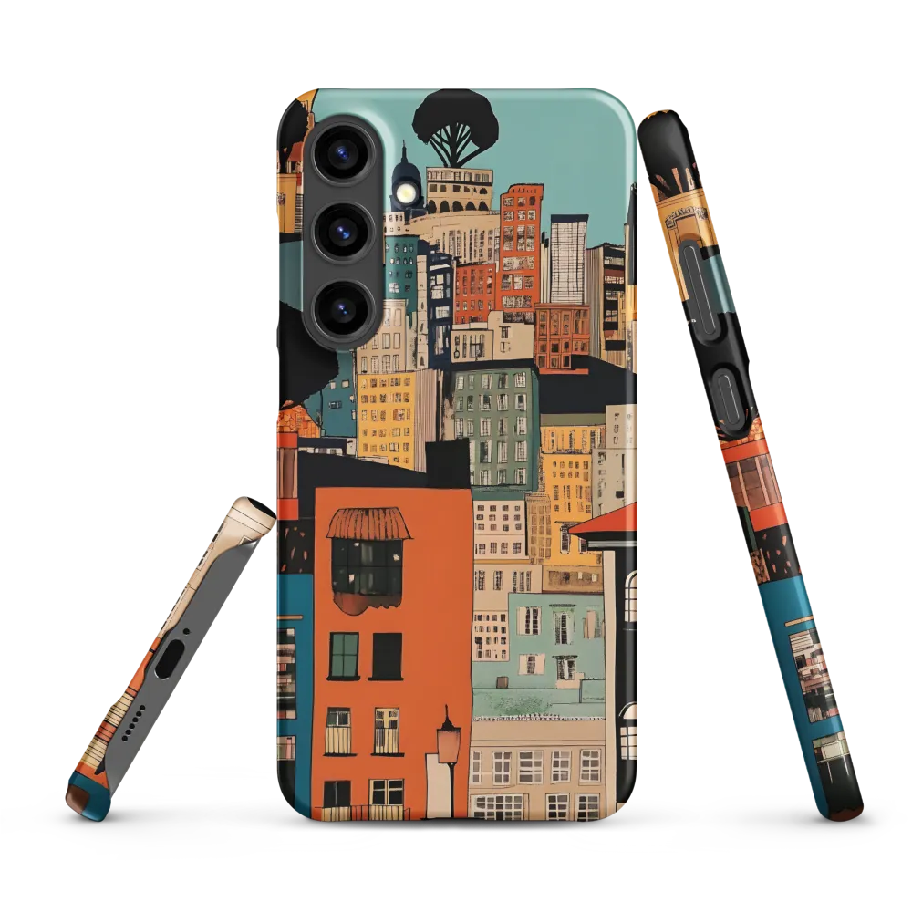Urban Fusion: A Colorful Cityscape