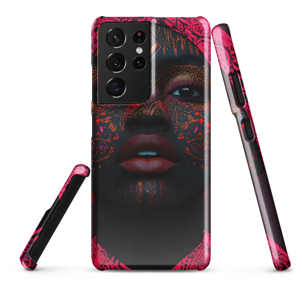 Neon Adornments: A Portrait of Cultural Expression