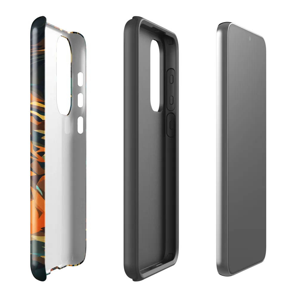 Wild Symphony: Abstract Tigers | Phone Case |  S23 Plus | Tough Case | Glossy