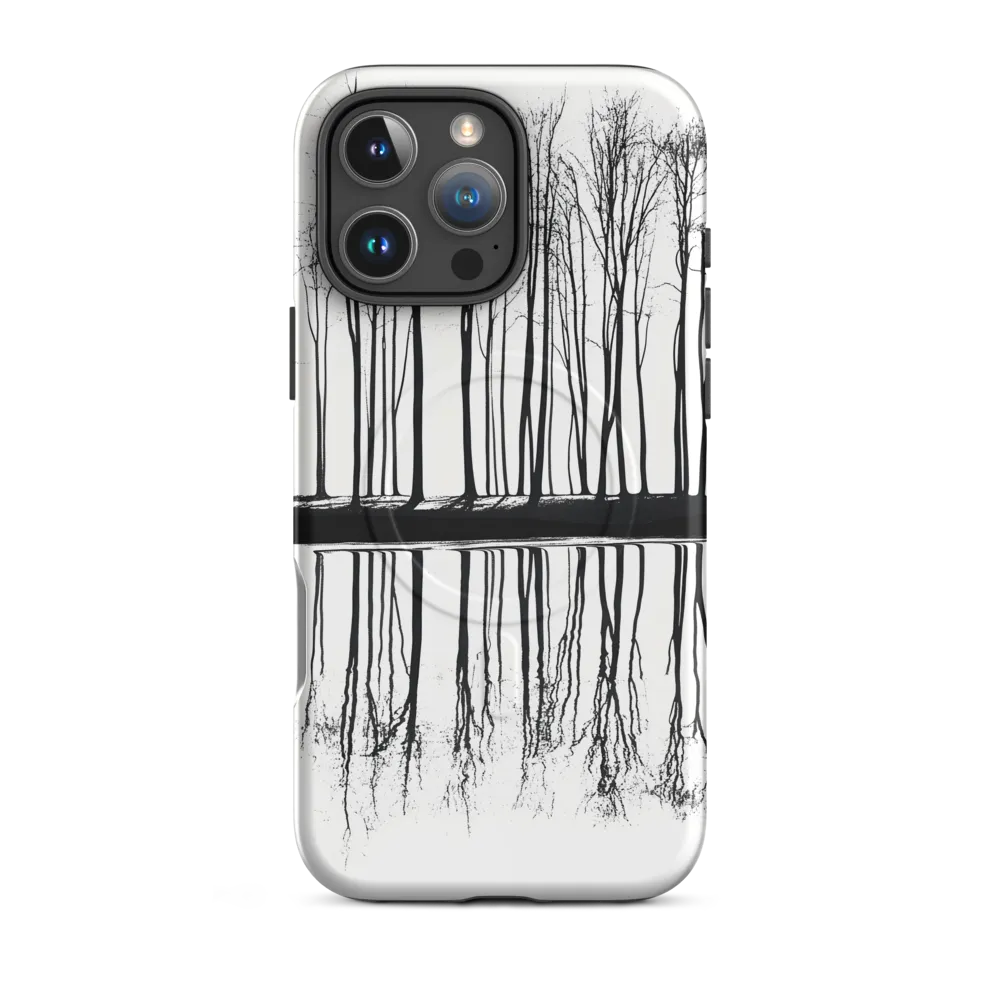 Reflected Line — Silhouettes of Trees