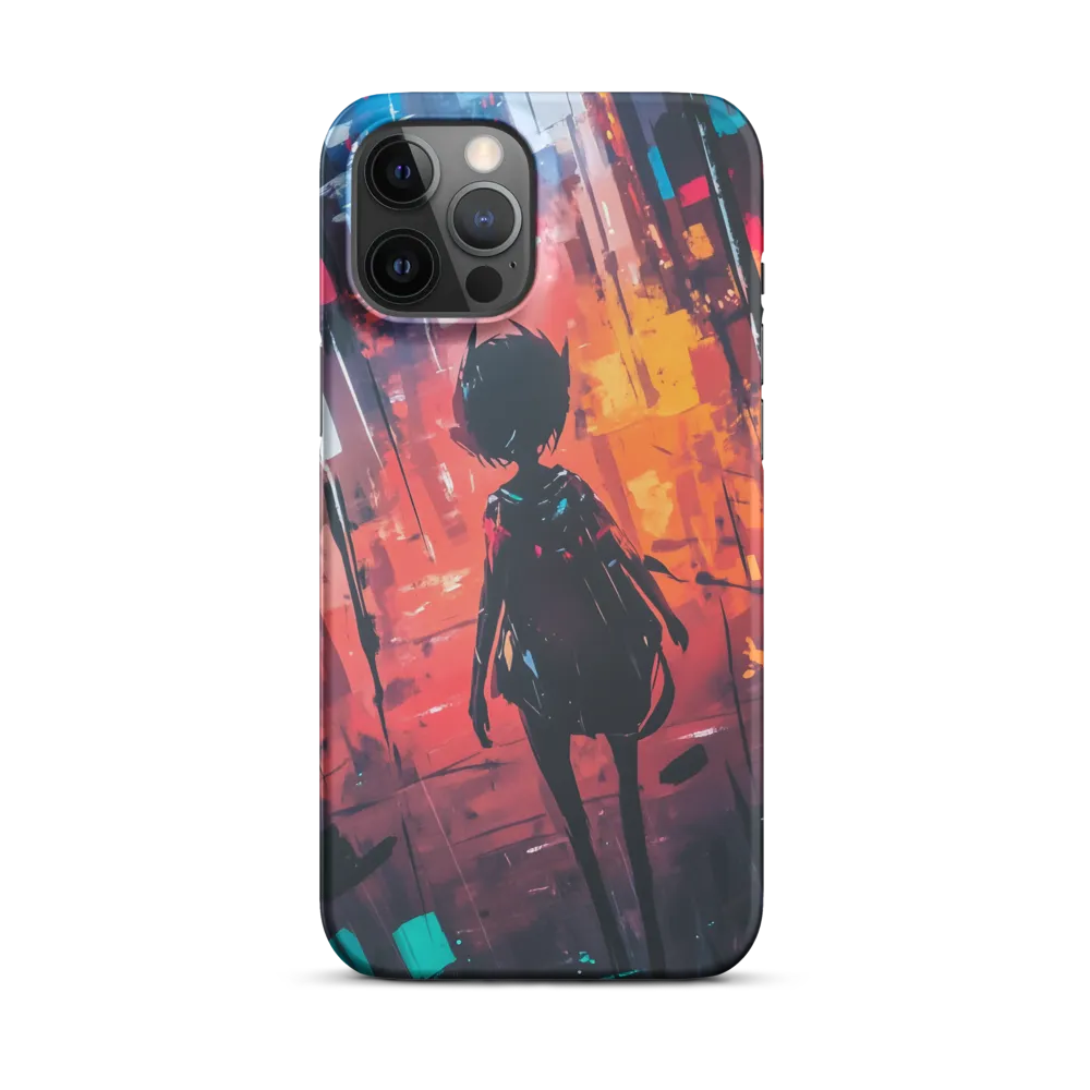 Silhouette in the Urban Abyss | Phone Case |  12 Pro Max | Snap Case | Matte