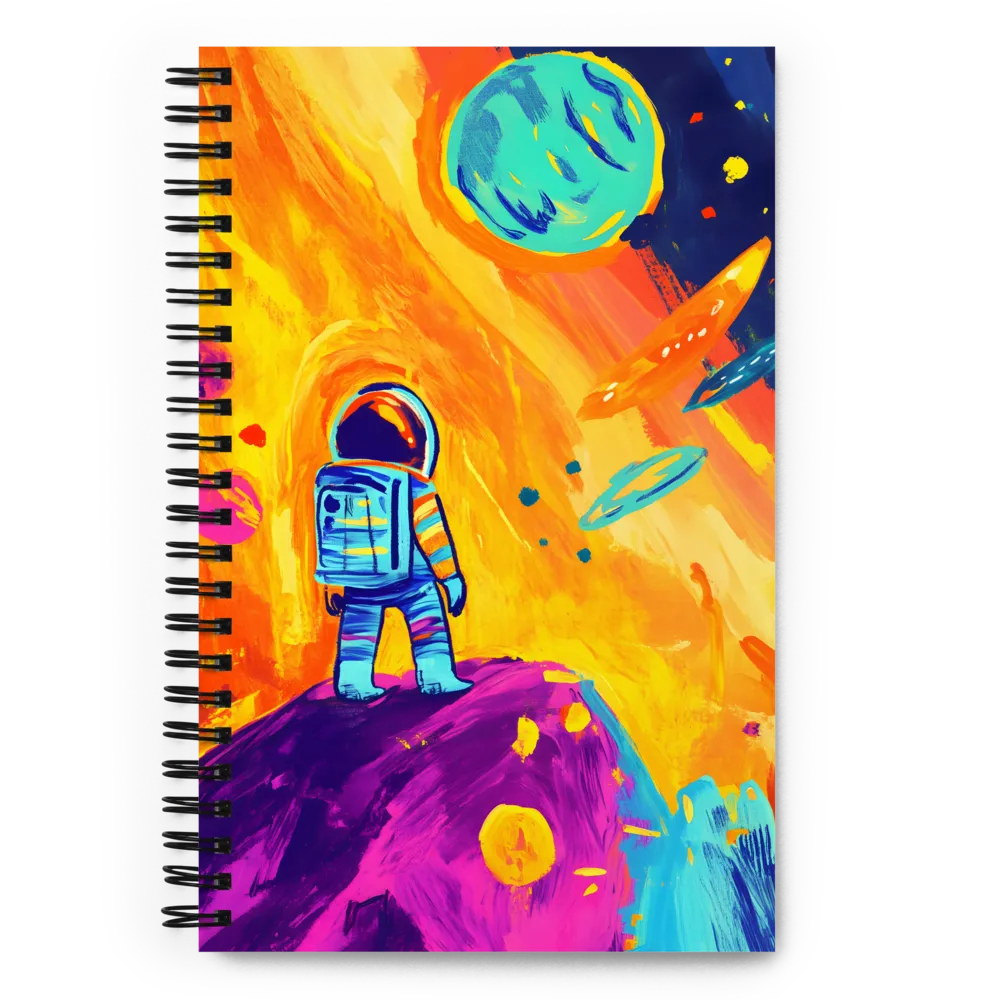 Celestial Dreams: The Astronaut's Journey | Spiral Notebook