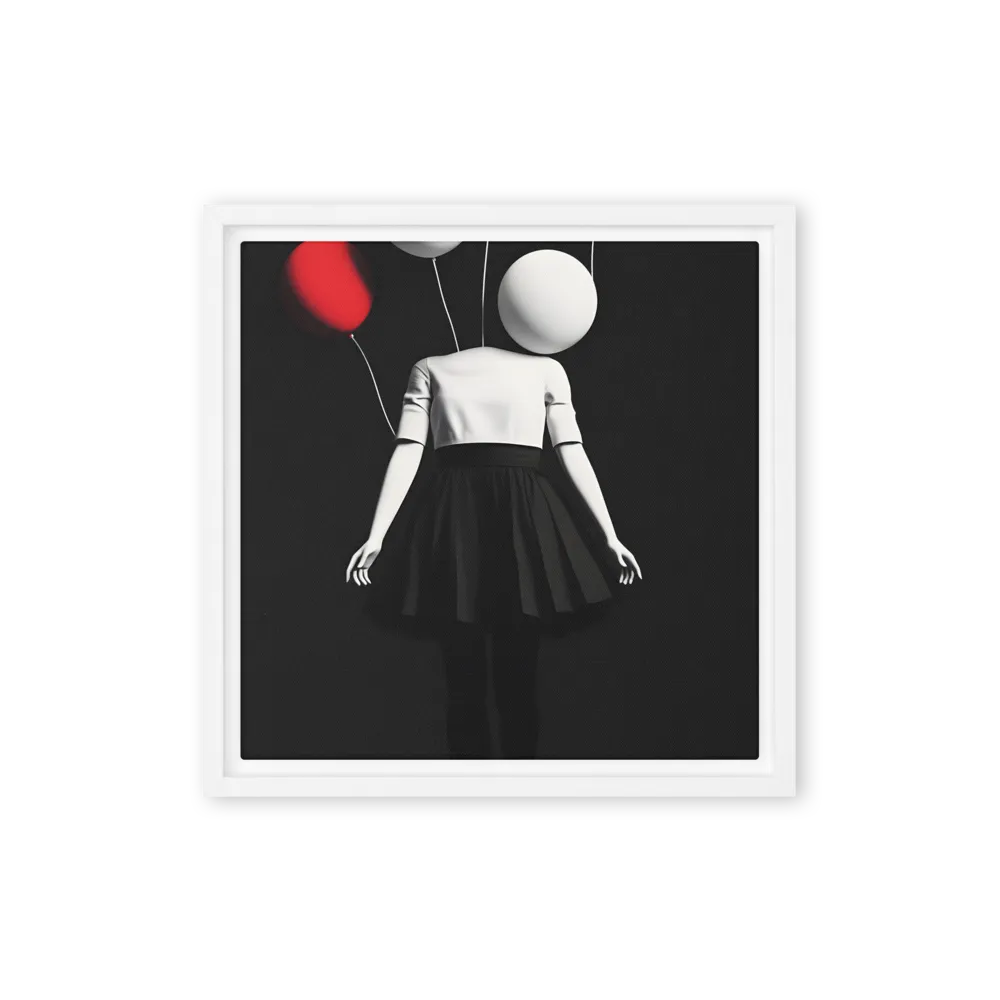 Suspended in Mystery | Canvas with White Frame | 12″×12″