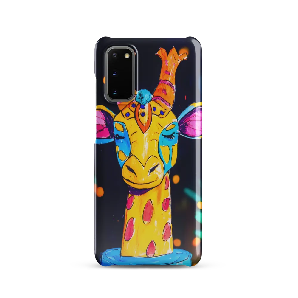 Whimsical Giraffe in Vibrant Colors | Phone Case |  S20 | Snap Case | Glossy