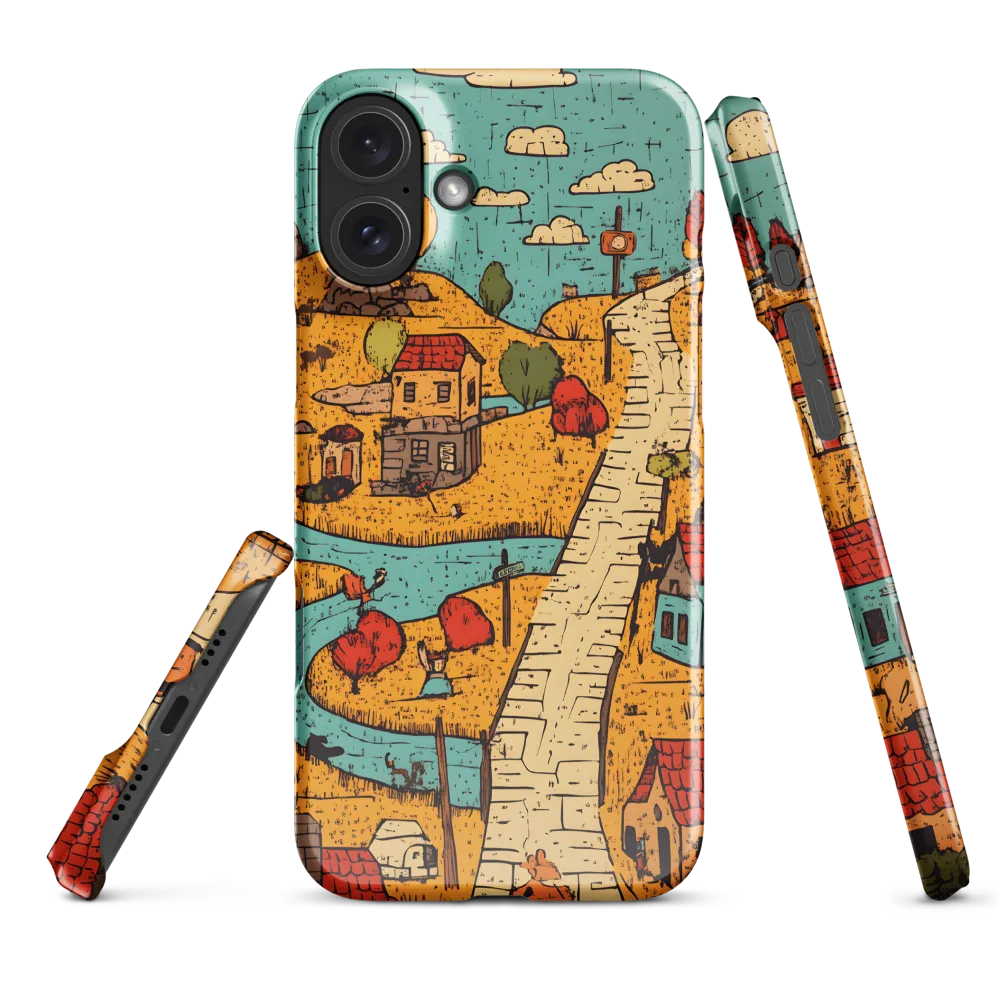 Whimsical Village Landscape