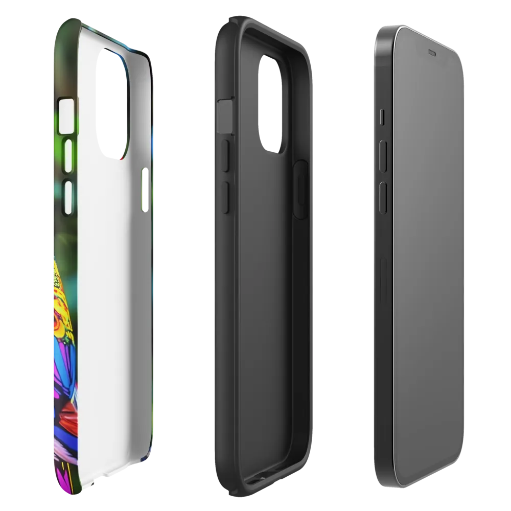Vibrant Psychedelic Parrot | Phone Case |  12 Pro Max | Tough Case | Glossy