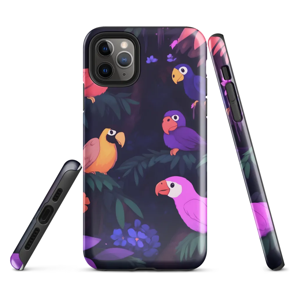 Tropical Parrot Playground | Phone Case |  11 Pro Max | Tough Case | Glossy