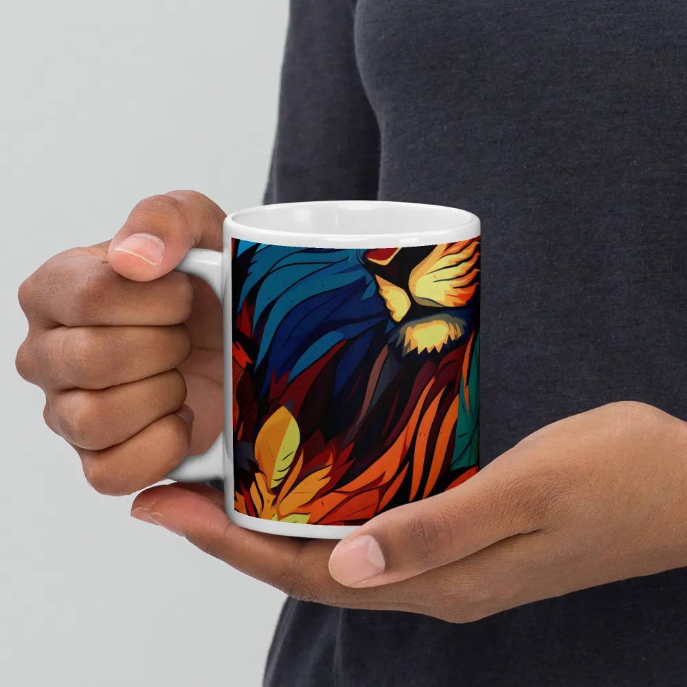 Harmony of Strength: The Lion and Nature | Mugs | Multiple Sizes & Colors