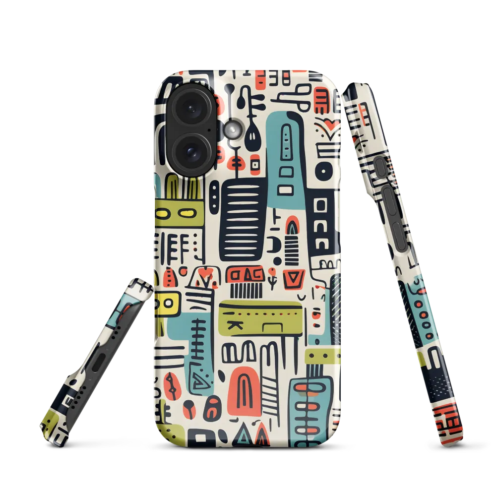 Urban Whimsy: A Playful Cityscape | Phone Case