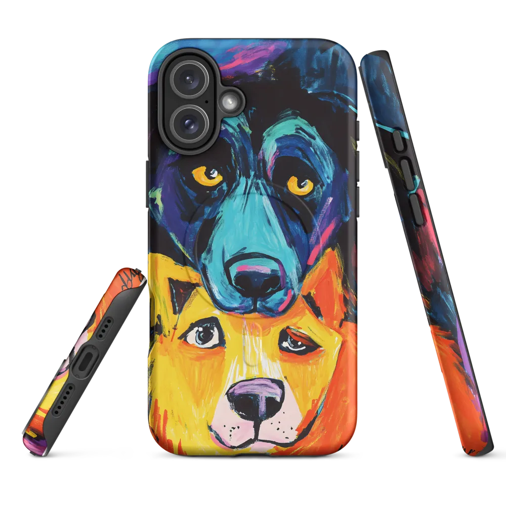 Vibrant Companions: An Expression of Canine Spirit