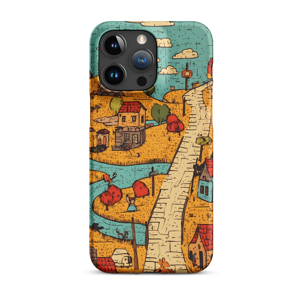 Whimsical Village Landscape
