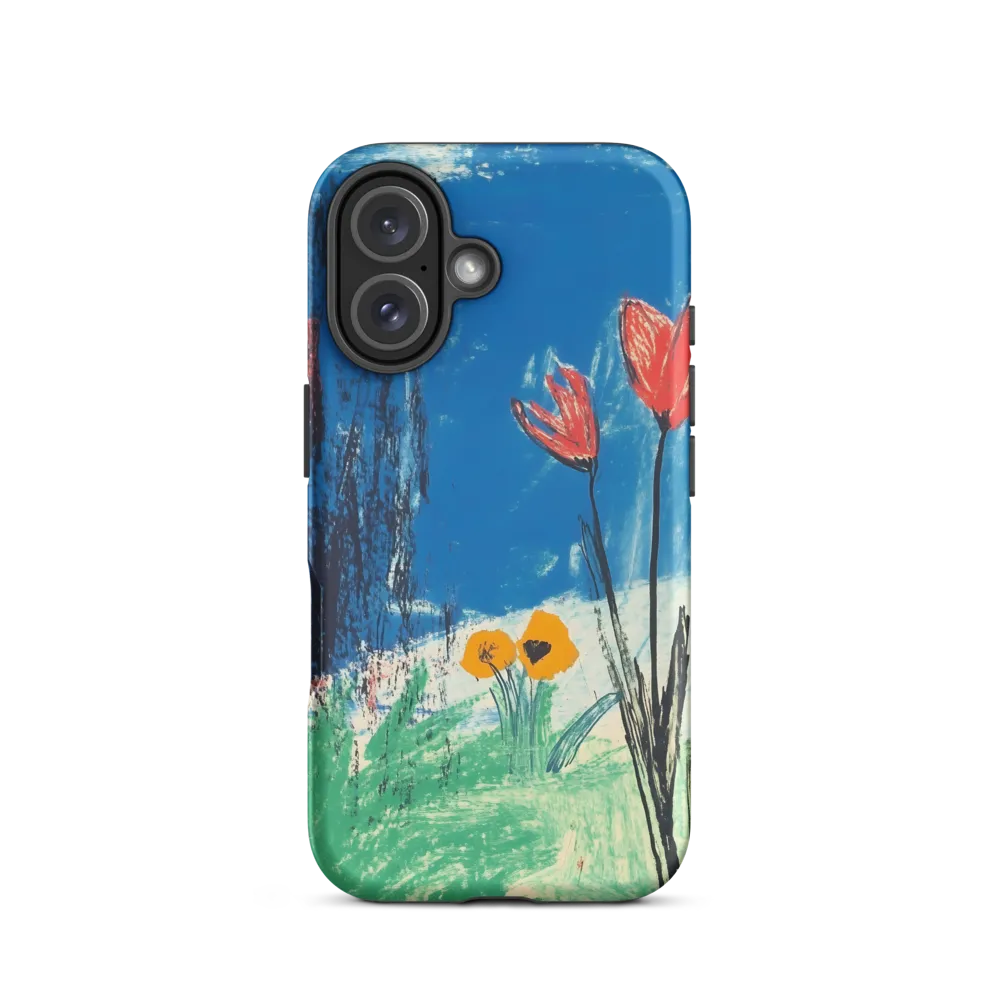 Joyful Blossoms in Blue | Phone Case |  16 | Tough Case | Matte