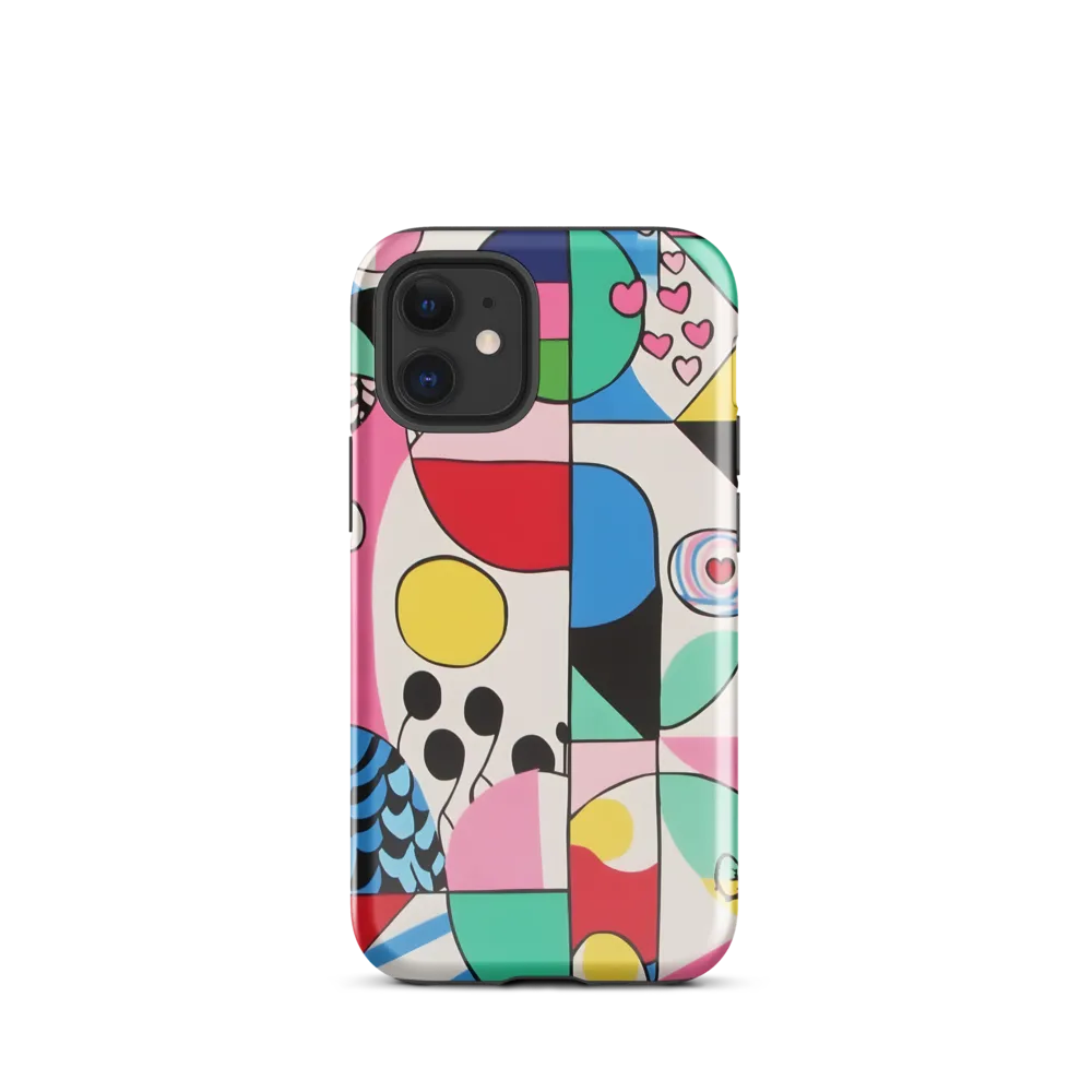 Dynamic Interplay of Shapes | Phone Case |  12 mini | Tough Case | Glossy