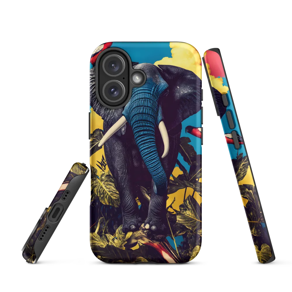 Elephant Dreams in Vibrant Colors | Phone Case |  16 | Tough Case | Matte