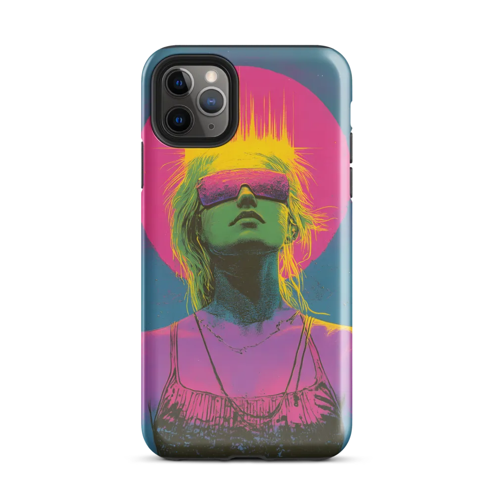 Neon Dreams: Portrait of a Modern Muse | Phone Case |  11 Pro Max | Tough Case | Glossy