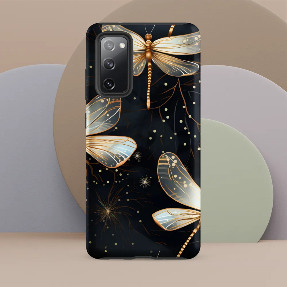 Ethereal Dance: Dragonflies in a Midnight Garden