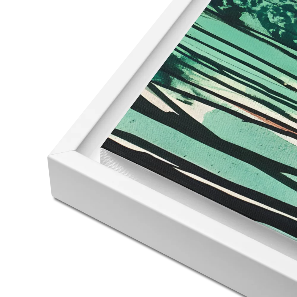 Winding Path Through the Forest | Canvas with White Frame | 18″×24″