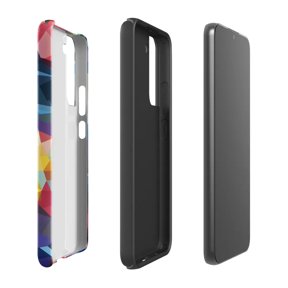 Playful Geometry: The Bear's Face | Phone Case |  S22 Plus | Tough Case | Glossy