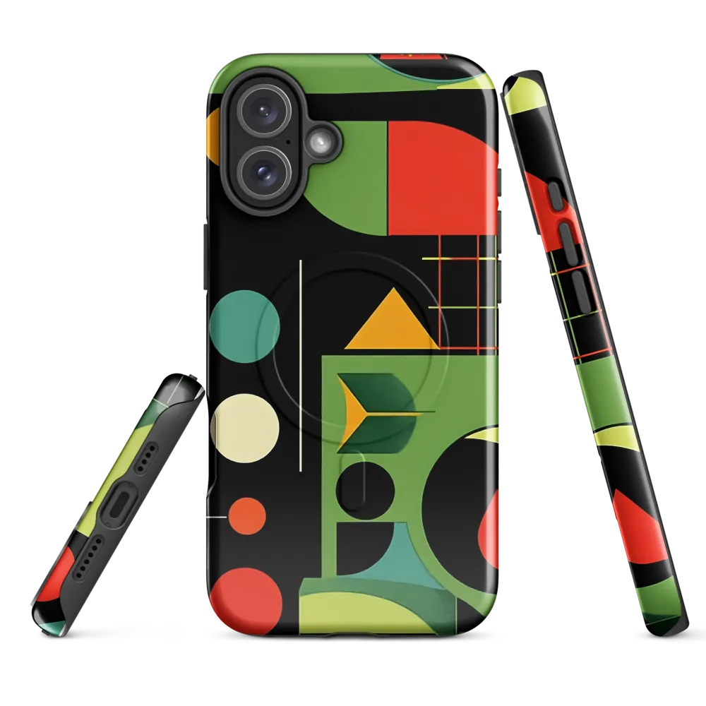 Geometric Harmony | Phone Case |  16 Plus | MagSafe® Tough Case | Glossy