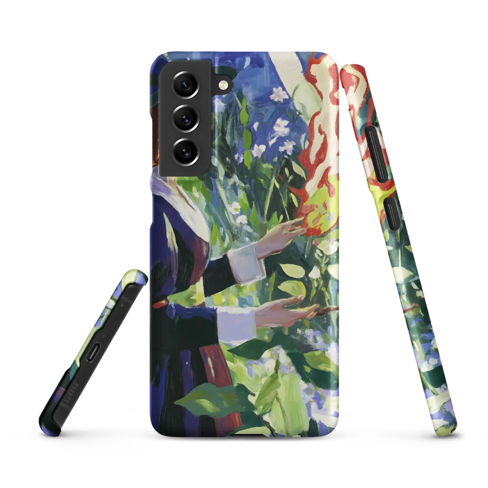 Enchanting Flames: A Dance with Nature | Phone Case |  S21 FE | Snap Case | Matte