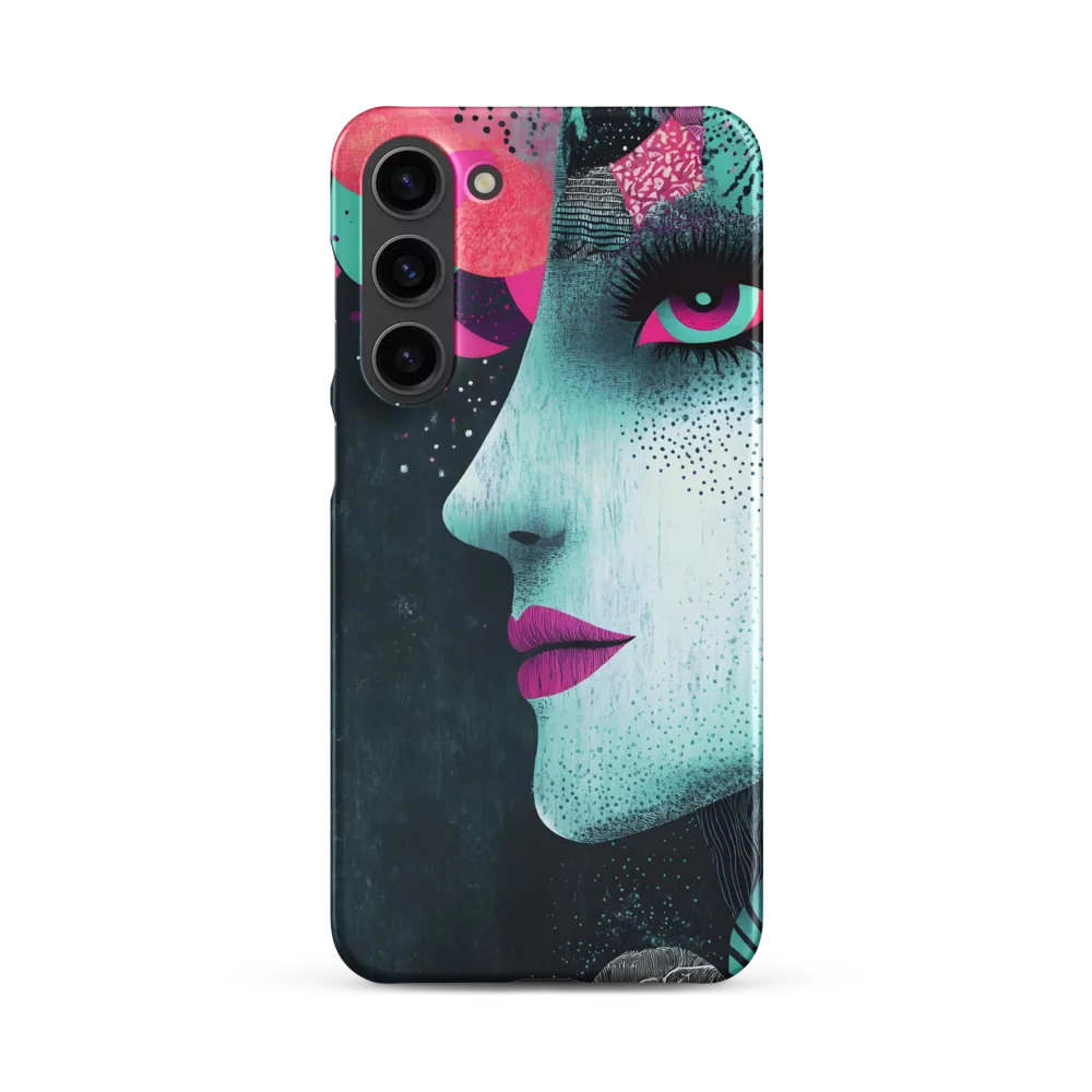 Mystical Beauty in Blue and Pink | Phone Case |  S23 Plus | Snap Case | Matte