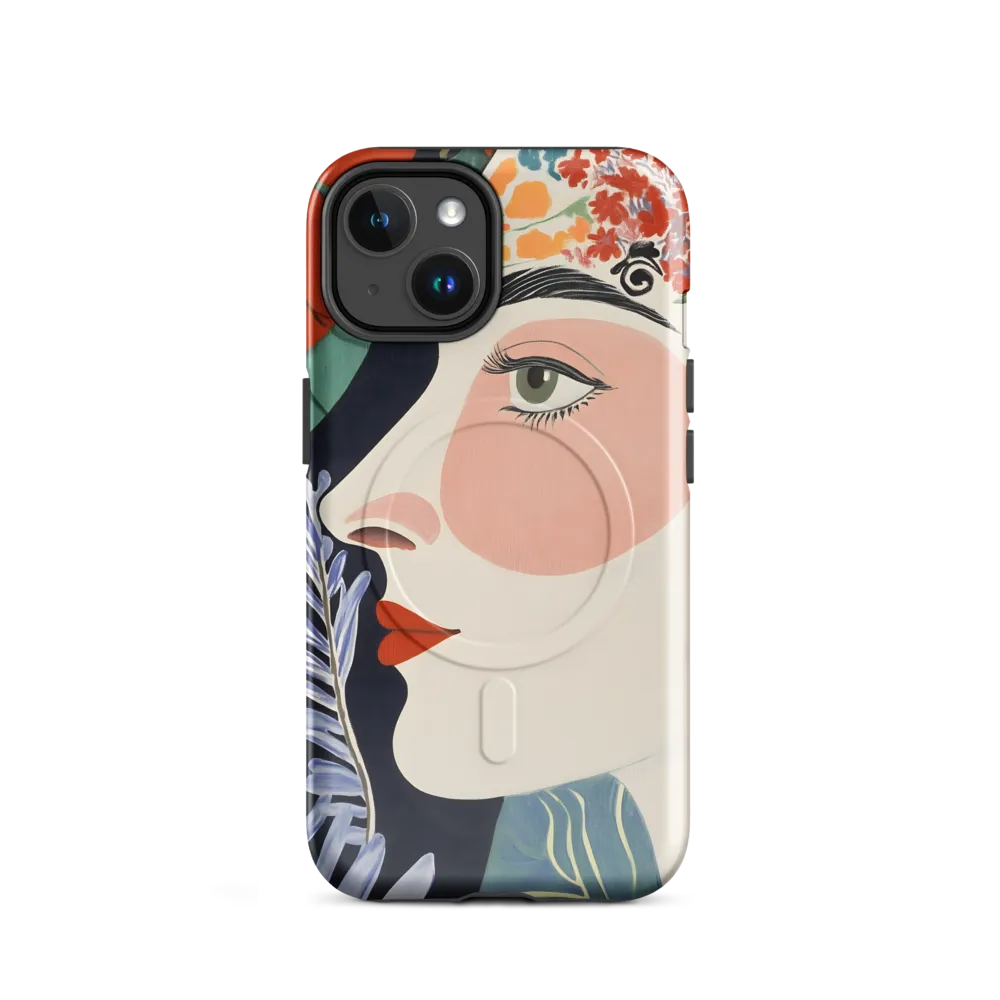 Floral Serenade: A Modern Portrait