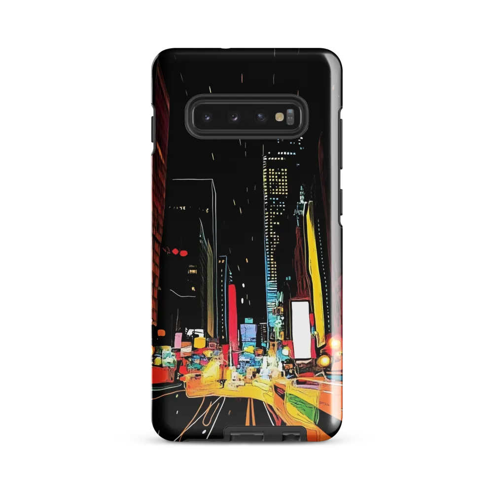 Neon Pulse of the City | Phone Case |  S10 Plus | Tough Case | Glossy