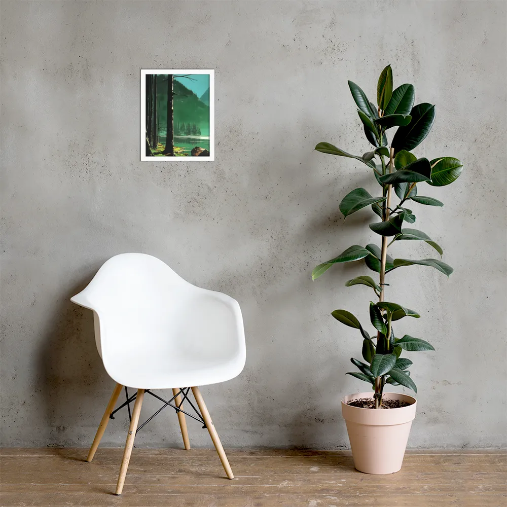 Reflections of Tranquility | Poster with White Frame | 11″×14″