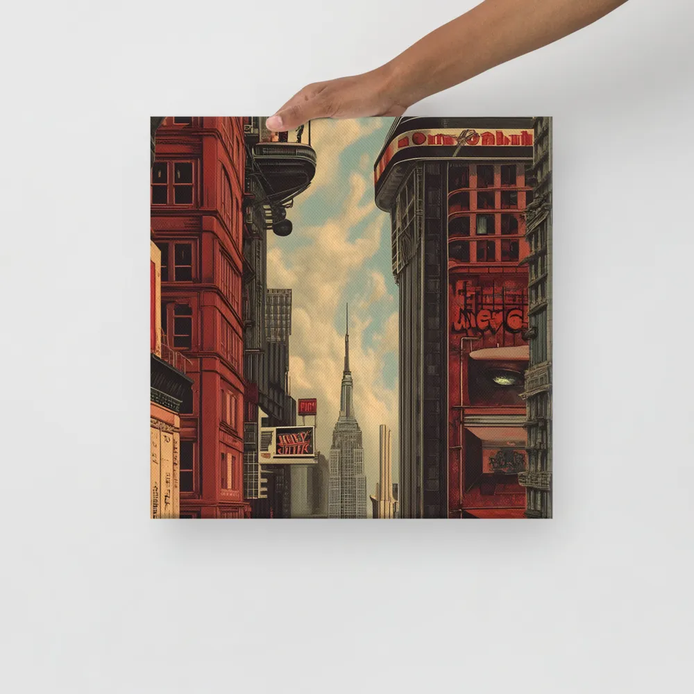 A Glimpse of Tomorrow: Urban Ambition | Canvas | 16″×16″