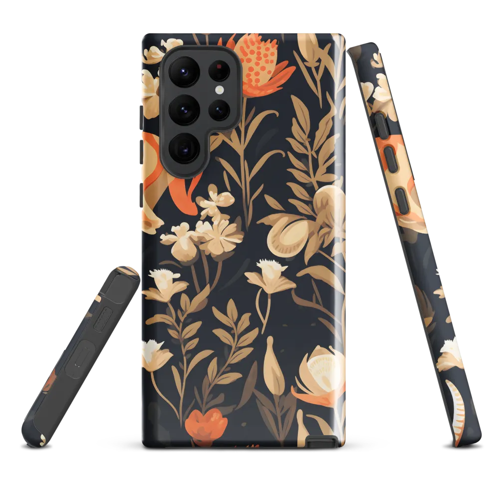 Floral Harmony: A Dance in the Dark