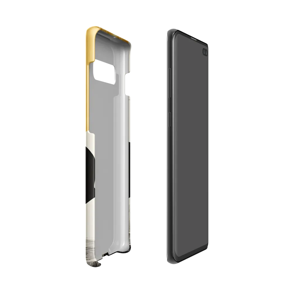 Golden Serenity: A Minimalist Portrait