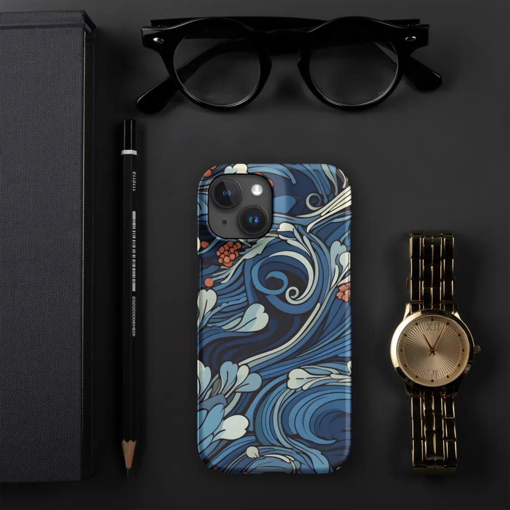 Nature's Elegance: An Oceanic Tapestry | Phone Case |  15 | Snap Case | Matte