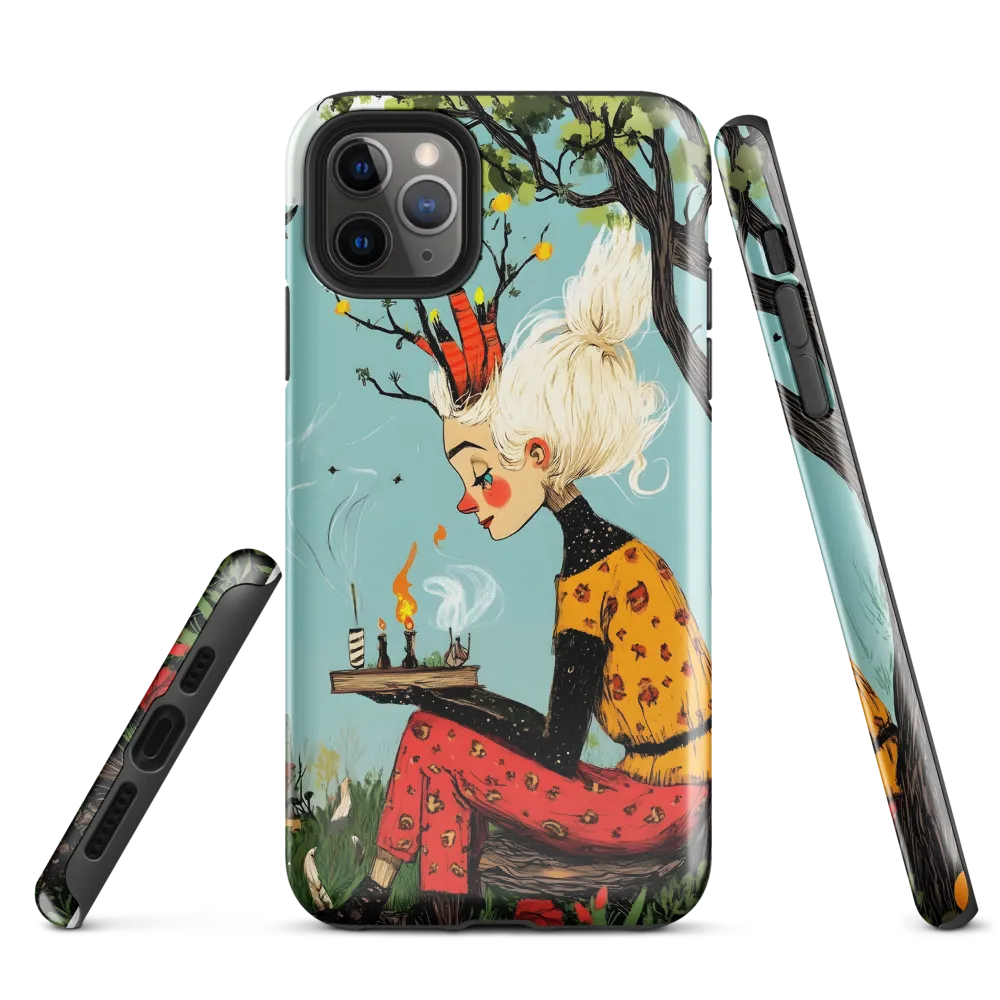 Whimsical Nature Girl | Phone Case |  11 Pro Max | Tough Case | Glossy