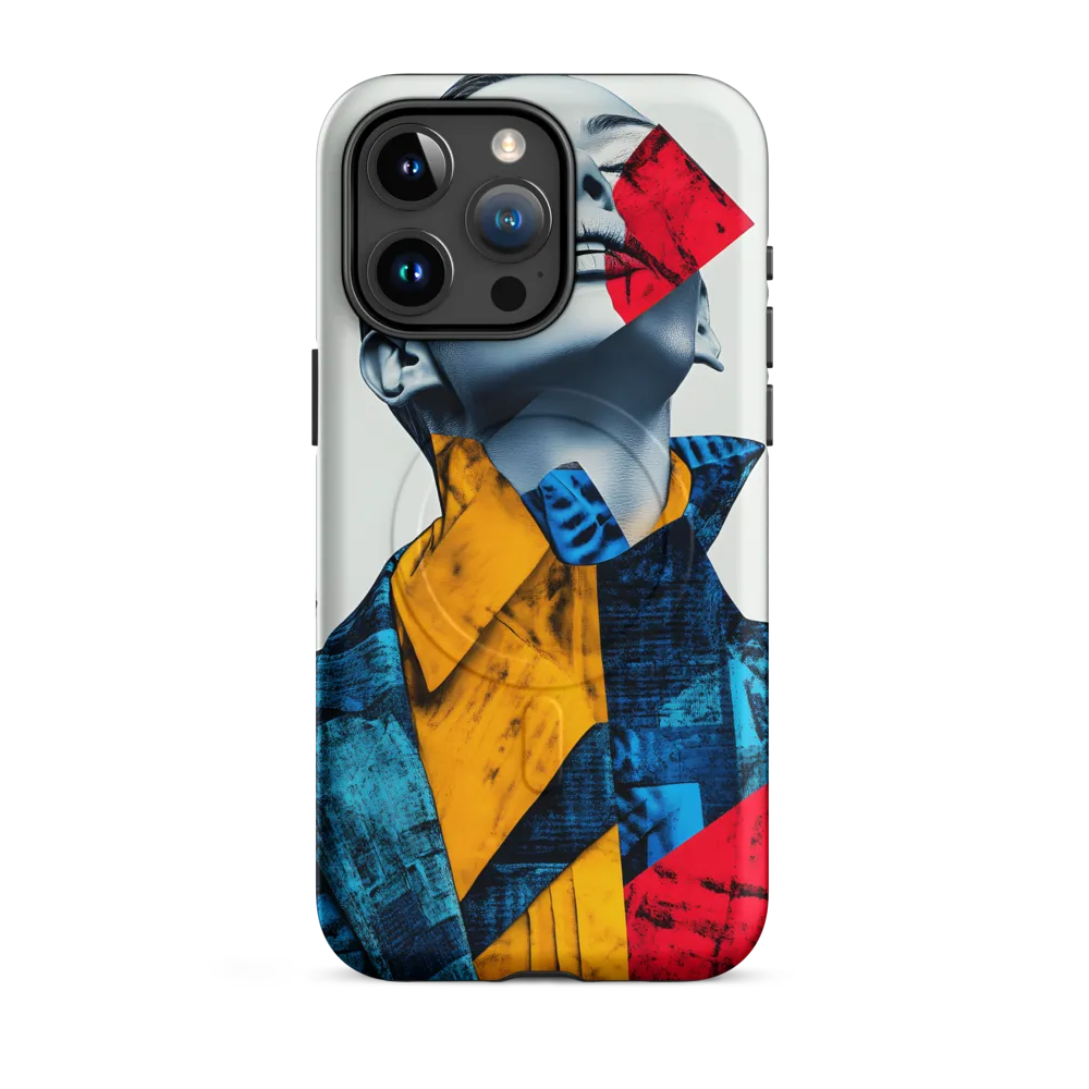 Fragmented Confidence: A Surreal Fashion Portrait | Phone Case |  15 Pro Max | MagSafe® Tough Case | Matte