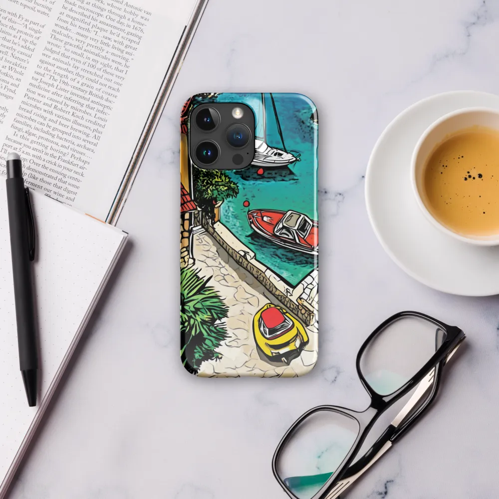 Cheerful Harbor Escape | Phone Case |  16 Pro Max | Snap Case | Glossy