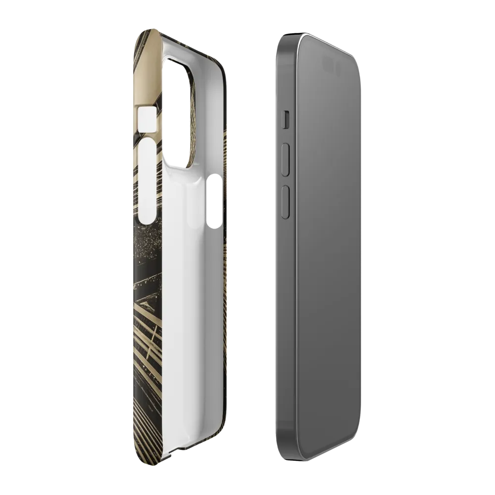 Urban Symphony: Aerial Perspective of City Life | Phone Case |  14 Pro | Snap Case | Glossy