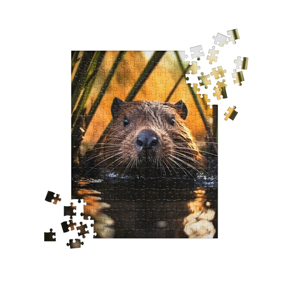 Beaver Serenity: A Natural Portrait | Jigsaw Puzzle | 252 pieces