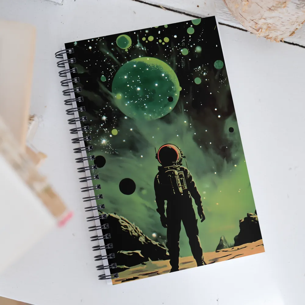 Gazing into the Cosmos | Spiral Notebook