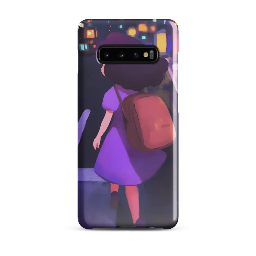 Wandering Through Neon Dreams | Phone Case |  S10 Plus | Snap Case | Glossy