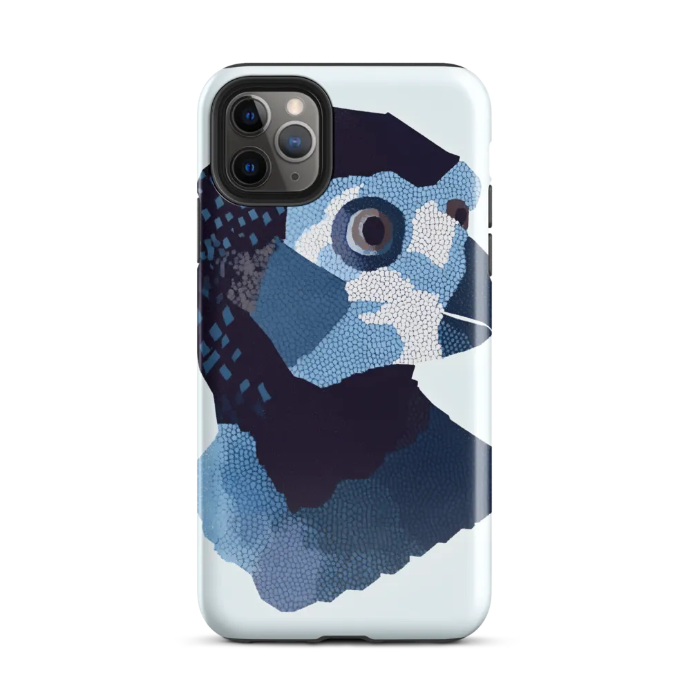 Abstract Avian Portrait in Blue | Phone Case |  11 Pro Max | Tough Case | Glossy