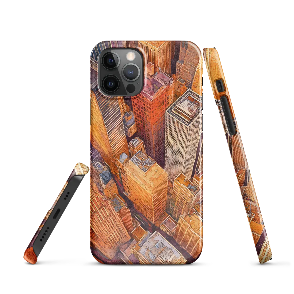 Urban Symphony in Orange and Purple