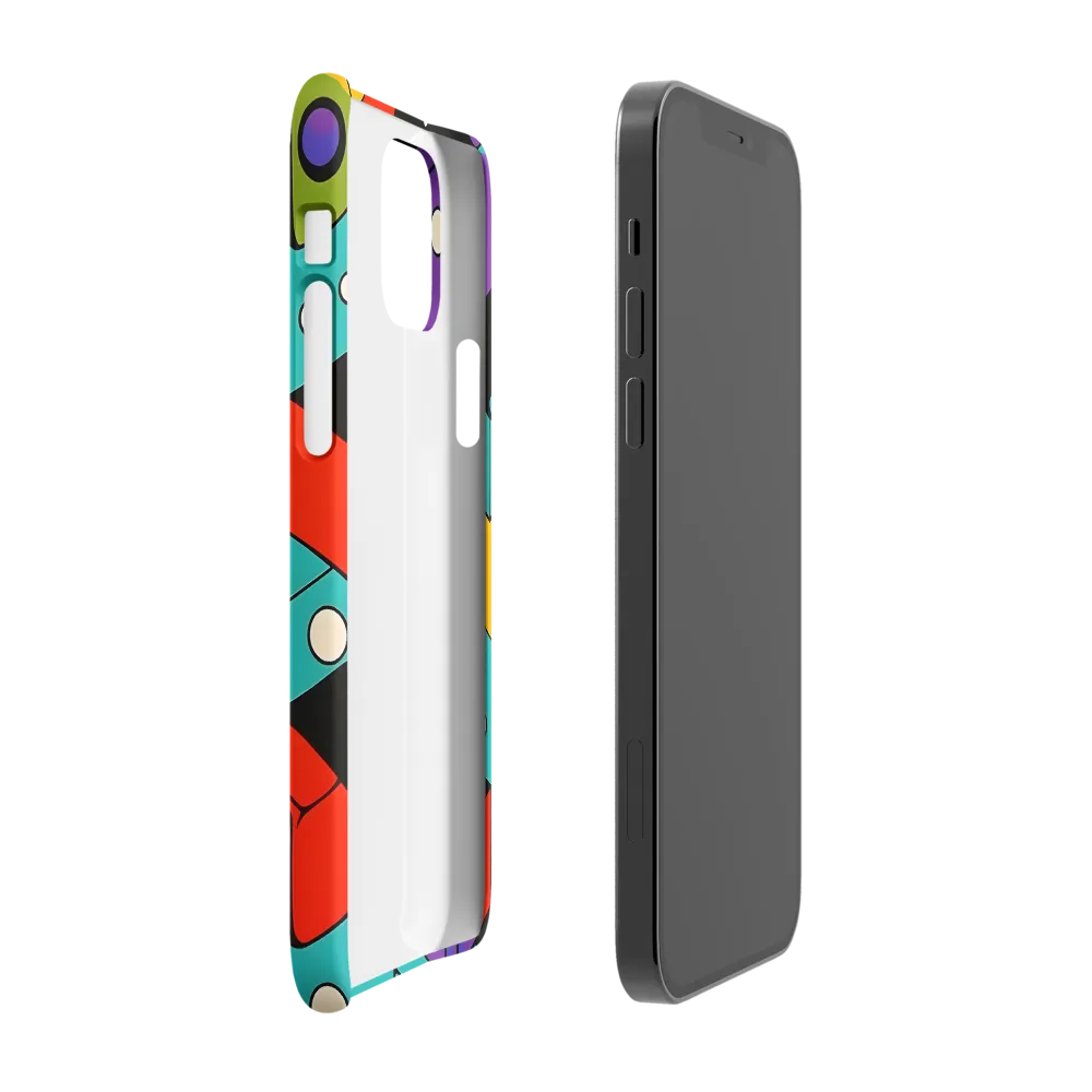 Vibrant Geometric Harmony | Phone Case |  12 | Snap Case | Matte