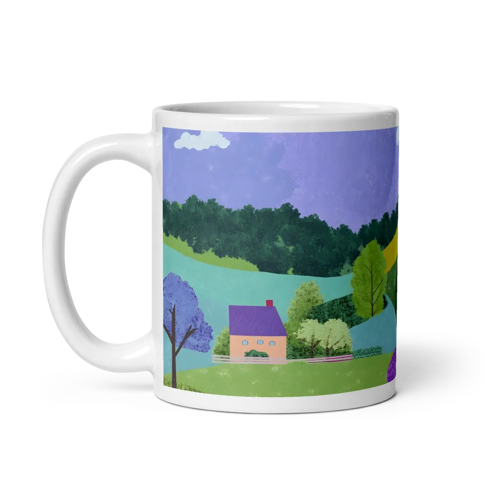 Whispers of a Serene Landscape | Mug with White inside | 11 oz