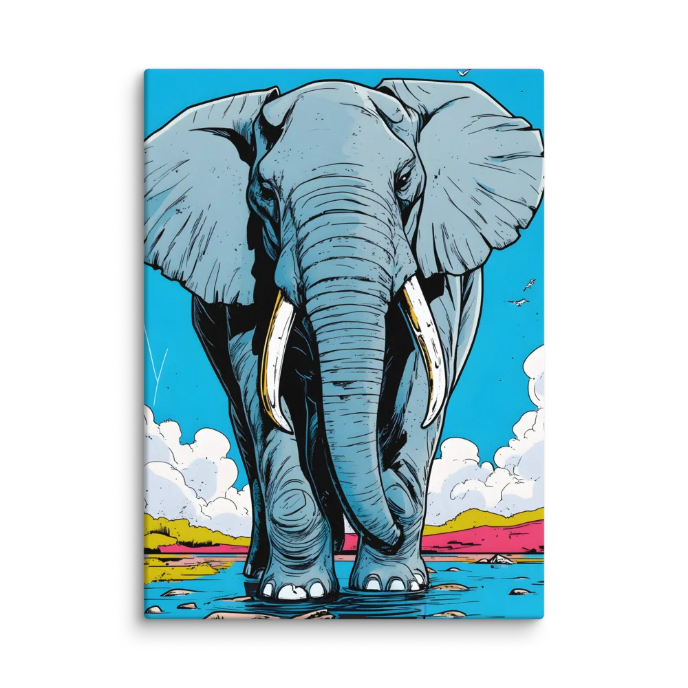 Majestic Presence: The Elephant | Canvas | 40″×55″