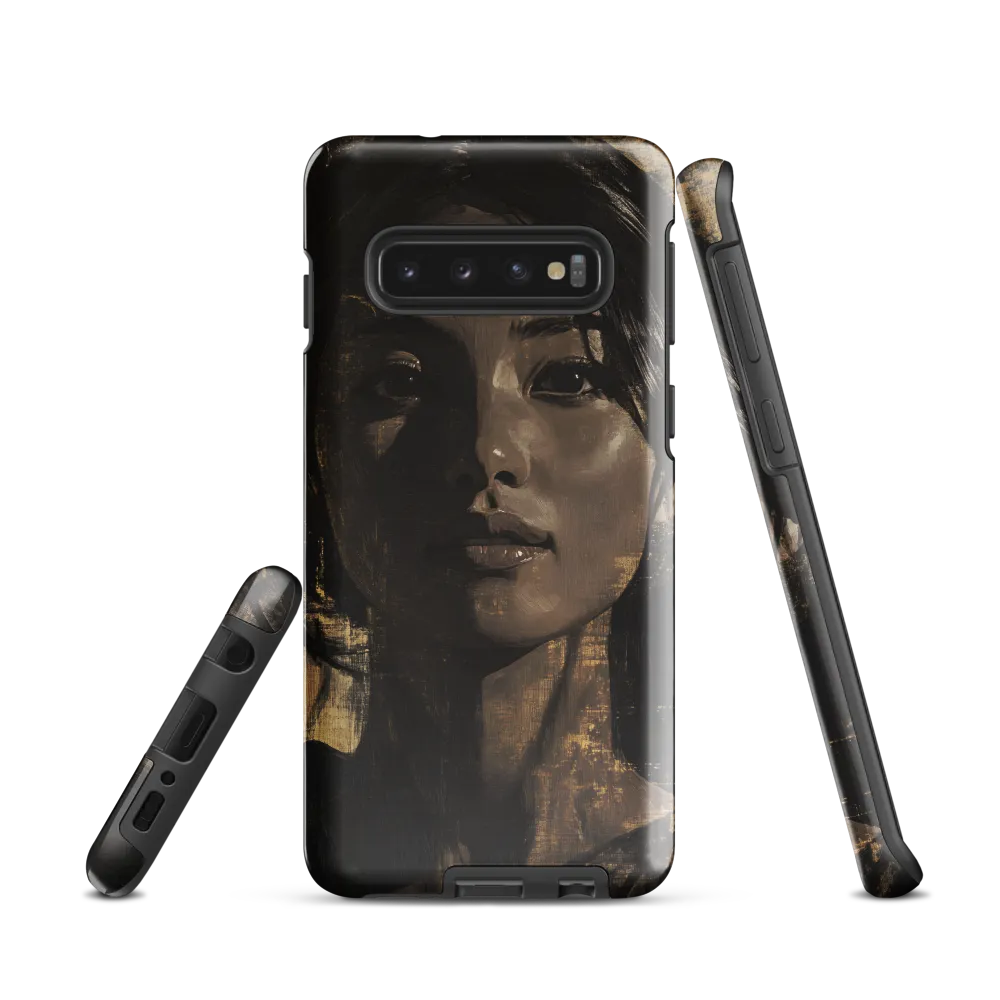 Golden Gaze: A Contemporary Portrait