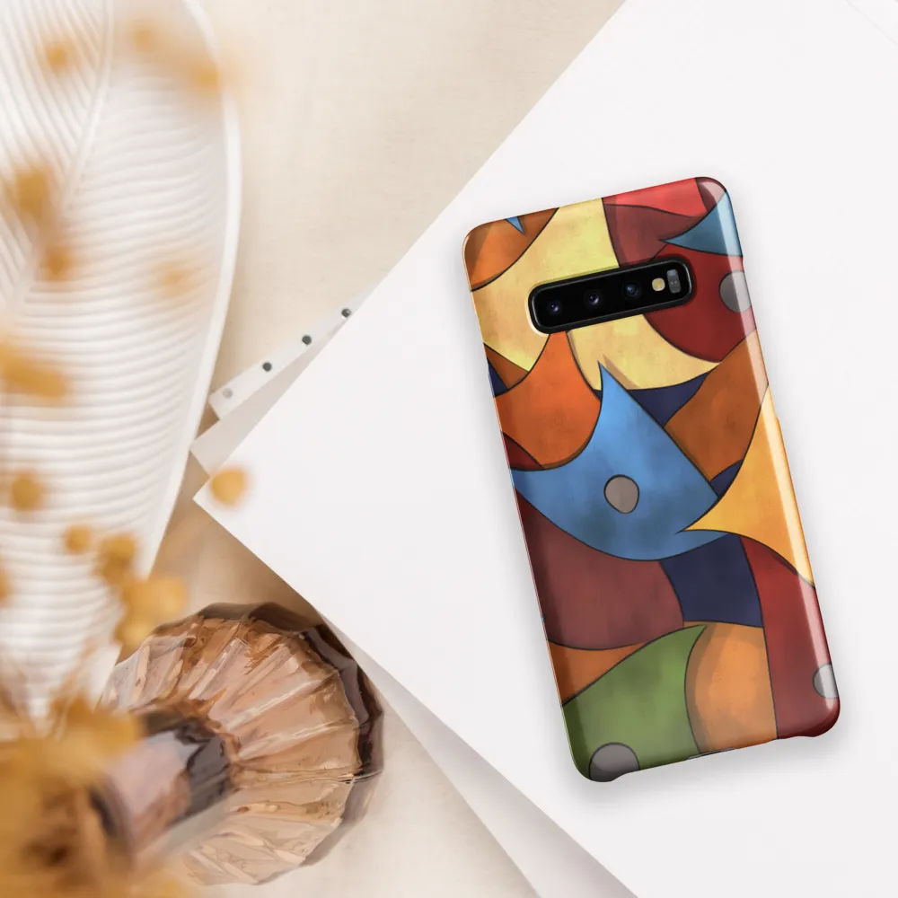 Vibrant Interplay of Shapes | Phone Case |  S10 Plus | Snap Case | Glossy