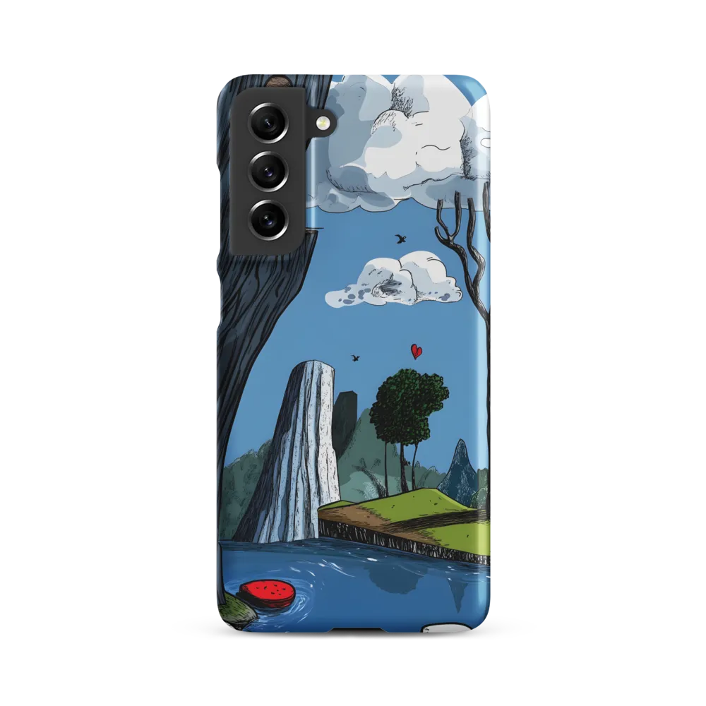 Whimsical Cliffside Reflections