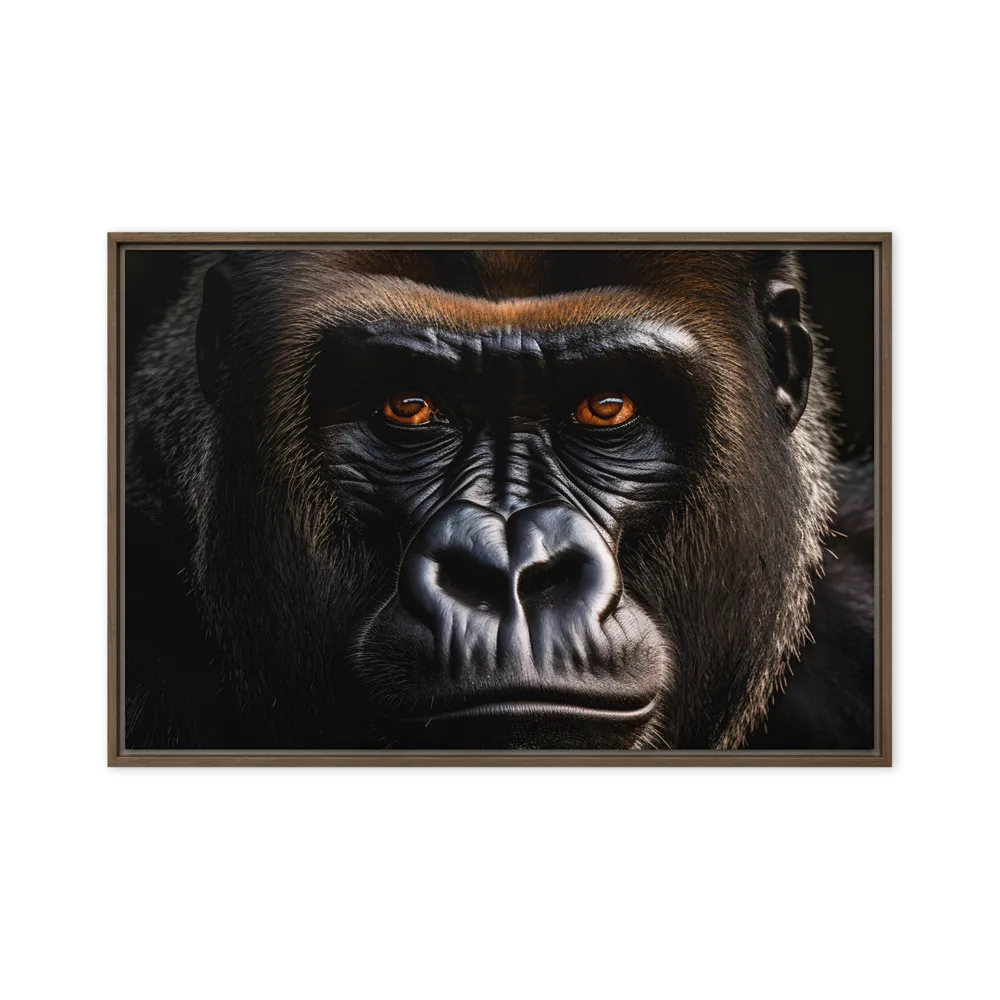 Majestic Gaze | Canvas with Brown Frame | 20″×30″