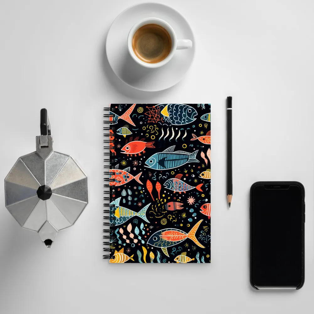 Whimsical Underwater Dance | Spiral Notebook