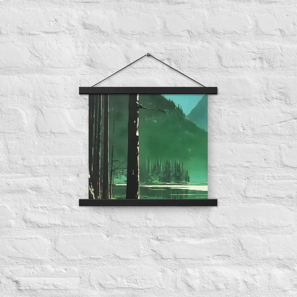 Reflections of Tranquility | Poster With Black Wood Hanger | 14″×14″